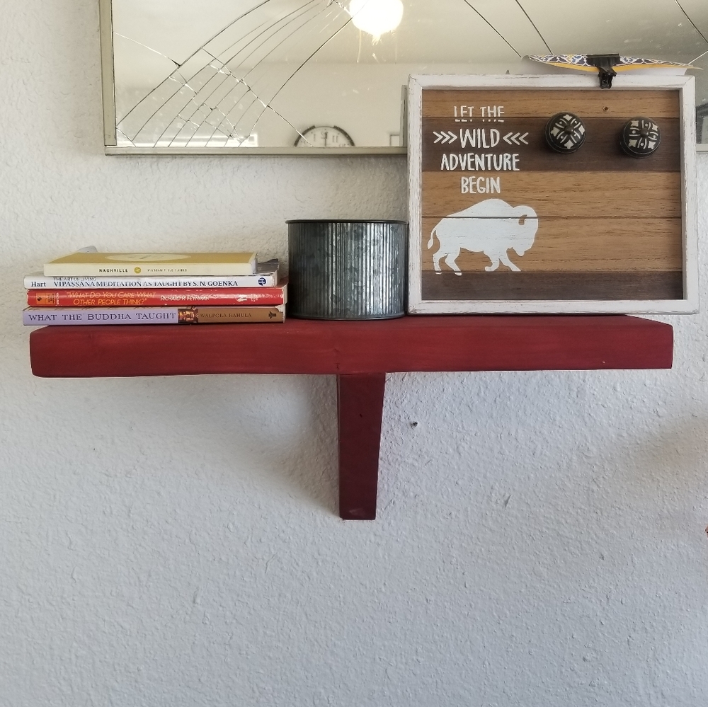 Custom made shelves